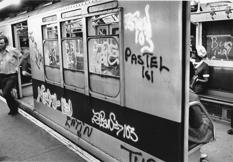 Metro de Nueva York a principios de los 80. AP